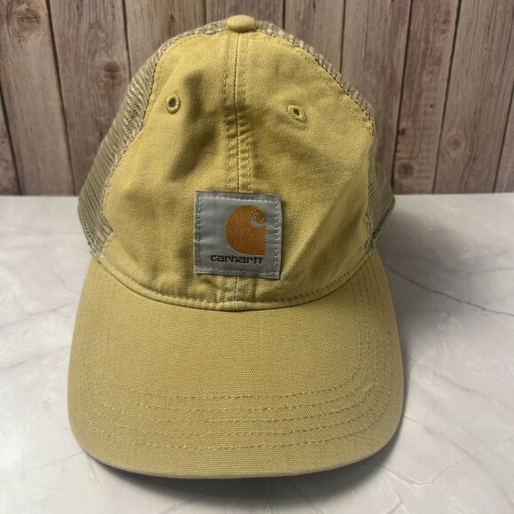 Carhartt Other - Carhartt Professional Series Cap Hat Canvas Mesh Snap Adjustable Beige Camel